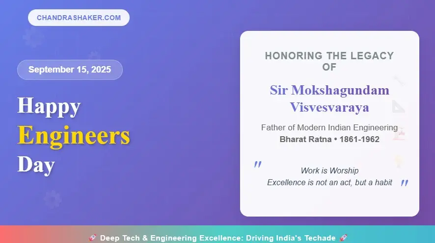 Happy Engineers Day 2025!